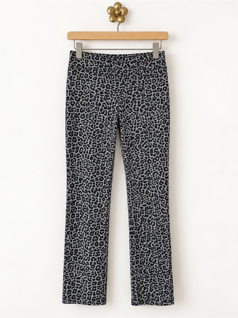 Lisette  leopard cheetah stretch elastic waist leggings 4